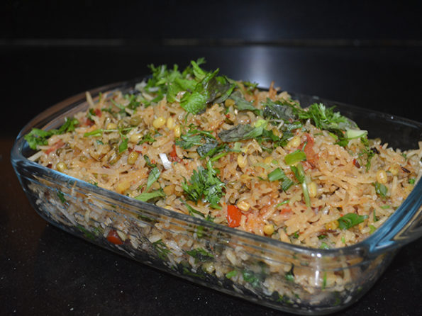 Moong Sprouts Pulav