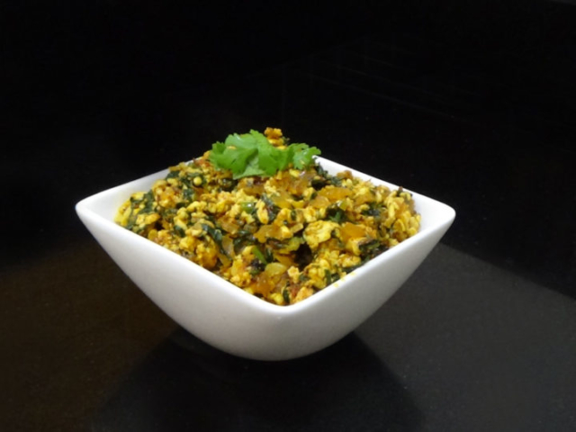 Palak Paneer Bhurji